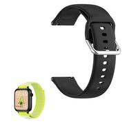 GUIBEIZU Bracelet de rechange en silicone classique compatible avec montre connectée SaveFamily SaveWatch Plus de 1,72 pouces, Noir , Grande, Moderne