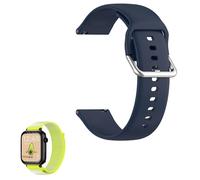 GUIBEIZU Bracelet de rechange en silicone classique compatible avec montre connectée SaveFamily SaveWatch Plus de 1,72 pouces, bleu, Grande