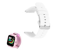 GUIBEIZU Compatible pour Mode Silicone Classique Bracelet De Remplacement Compatible pour KURIO Montre Connectée Smart Watch pour Enfant et Adolescent (Blanc)