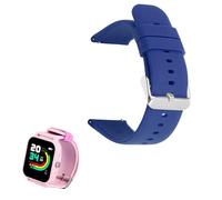 GUIBEIZU Compatible pour Mode Silicone Classique Bracelet De Remplacement Compatible pour KURIO Montre Connectée Smart Watch pour Enfant et Adolescent (Bleu)
