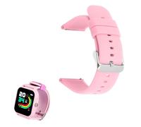 GUIBEIZU Compatible pour Mode Silicone Classique Bracelet De Remplacement Compatible pour KURIO Montre Connectée Smart Watch pour Enfant et Adolescent (Rose)