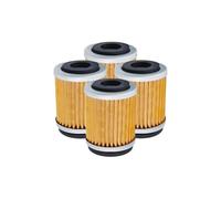 GUICFRF Filtre À Huile Filtre À Huile Moto 2/4/6 Pièces pour XT125 pour XT200 pour XT225 pour XT250T pour XT350 pour TT225 pour TT350 pour TT600 E/R pour TW200 pour BW200(4pcs-Yellow)