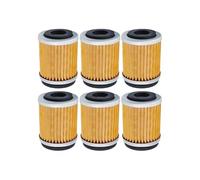 GUICFRF Filtre À Huile Filtre À Huile Moto 2/4/6 Pièces pour XT125 pour XT200 pour XT225 pour XT250T pour XT350 pour TT225 pour TT350 pour TT600 E/R pour TW200 pour BW200(6pcs-Yellow)