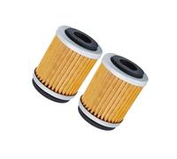 GUICFRF Filtre À Huile Filtre À Huile Moto 2/4/6 Pièces pour XT125 pour XT200 pour XT225 pour XT250T pour XT350 pour TT225 pour TT350 pour TT600 E/R pour TW200 pour BW200(2pc-Yellow)