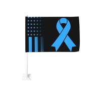 Guichet de prévention contre la maltraitance infantile pour voiture, décoration de protection solaire, bannière double face 30 x 45 cm pour camion