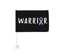 Guichet de sensibilisation au syndrome de mort subite du nourrisson (Warrior) pour voiture, protection solaire, bannière double face 30 x 45 cm (12 x 18 pouces) pour camion