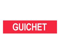 Guichet Rouge - 29x7cm - Sticker/Autocollant