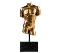 Guichifun Sculptures Décoration d'intérieur Buste - Statue Masculine - Figurine décorative en résine dorée Moderne - Sculpture d'art d'intérieur - Cadeaux de Noël et d'anniversaire pour Hommes et