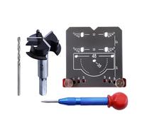 Guida Per Trapano Per Maschera Per Cerniera Della Porta - Posizionatore Di Installazione Per Porta 'armadio | Maschera Per Cerniera Nascosta In Metallo | Per La Lavorazione Del Legno, L'industria