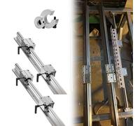 Guidage Linéaires Rail Rail Guidage Linéaire Entièrement Supporté SBR30, Rails Glissement Linéaires, Ensemble Glissières À Paliers Comprenant Rails Glissement Paliers Blocage(Length 300mm)