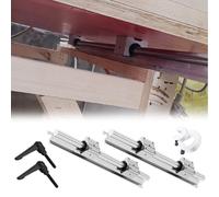 Guidage Linéaires Rail Rail Linéaire À Vis À Billes Précision, Kit Rail Guidage Linéaire Extra Long Bloc Roulement Coulissant Type Carré Avec Poignée Verrouillage(SBR20,Length 1800mm)