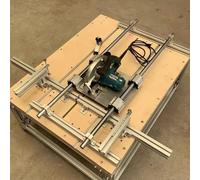 Guidage Linéaires Rail Rail Linéaire SBR16 1500 1000 500mm, Ensemble Coulissants Avec Roulements Billes Rails Guidage Linéaires, Gabarit Planage Dalles Machine Découpe(1 pack,Length 2000mm)