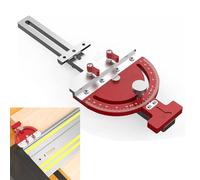 Guide à Onglet pour Scie à Table, Accessoires de Rail de Guidage en Acier Inoxydable -65° à 65° Dispositif Auxiliaire de Guidage à Angle Droit Multi-Angle pour Festool Rail