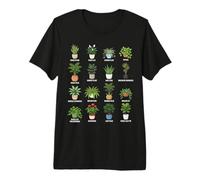 Guide botanique des Plantes d'intérieur purifiantes de l'air en Pots T-Shirt Haut de Gamme