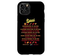 Guide Braai d'Afrique du Sud BBQ Grilling Times Boerewors Steak Coque pour iPhone 11 Pro