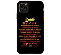 Guide Braai d'Afrique du Sud BBQ Grilling Times Boerewors Steak Coque pour iPhone 11 Pro Max