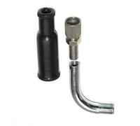 GUIDE CABLE CARBURATEUR DELLORTO SHA : COUDE + VIS + CAOUTCHOUC + ECROU MOTO MOBYLETTE SCOOTER 50CC