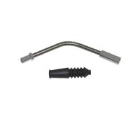 Guide câble de frein coudé flexible avec soufflet Newton V-Brake Argenté