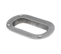 Guide-câble ovale en acier inoxydable 316 conçu avec précision pour guider les cordes marines sur les petits bateaux, grands yachts et navires commerciaux (95 x 38 mm)