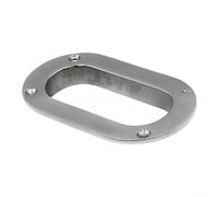 Guide-câble ovale Hawse en acier inoxydable 316 95 x 38 mm poli miroir pour bateau ancre treuil pour kayak yacht matériel marin montage pont argenté (175 x 75 mm)