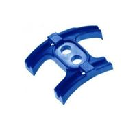 Guide-Câble pour Dérailleur Vélo, Fixation Double, Plastique Bleu, Compatible VTT/Route/VTC/BMX