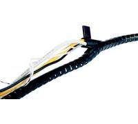 Guide câbles CableZip, 2 mètres, coloris noir - Lot de 6