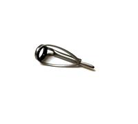 Guide Canne a Peche Kit de réparation Guide Canne à pêche, 2 pièces, for Spinning et Casting en Eau salée(Frosted Silver 10,Pipe Inner 2.6mm)