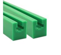 Guide-chaîne de transmission 08B-1 1 mètre, en plastique à ultra-haut poids moléculaire (UPE), avec rainure for chaîne machine