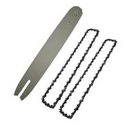 Guide-chaîne de tronçonneuse 14 pouces + 2 chaînes 3/8 LP for tronçonneuse STIHL 018 MS180 MS170 MS250, outil de jardinage