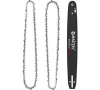 Guide-chaîne MalTec 18 pouces 2x chaîne pour tronçonneuse MasterCut5700W guide de 45cm 0.325" pas bras anti-rebond set de rechange