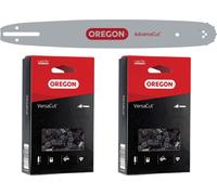 Guide-chaîne Oregon VersaCut Kombo + 2x chaîne de tronçonneuse 35 cm 3/8" LP 1,3 mm 52 TG ( 561601 )