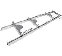 Guide-chaîne pour broyeur, conception réglable, construction durable, argent