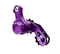 Guide-Chaîne Réglable Multi-Angles 20mm pour robuste Guide-Chaîne | Construction aluminium CNC, pour robuste, léger, idéal terrains difficiles, pour chute de chaîne(Purple)