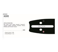 GUIDE CHAINE TRONCONNEUSE OREGON 138SLBK095 - 33CM - 13' - PAS 325 - JAUGE 1.50 MM - .058 - 56 MAILL