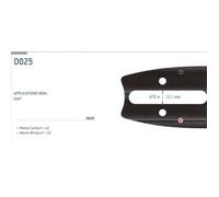 GUIDE CHAINE TRONCONNEUSE OREGON 163RNBD025 - 40CM - 16' - PAS .325 - JAUGE 1,60 MM - 0.063 - 67 MAI