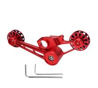 Guide Chaîne Vélo Pliant 10T, Tendeur de Chaîne en Alliage Aluminium et POM, Compatible 3sixty et Vélo à Variation Interne - Remplace Dérailleur Arrière, Prévention Chut (Rouge)
