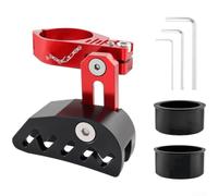 Guide-Chaîne Vélo Tout-Terrain Alu 34.9mm | Alliage d'aluminium haute résistance, résiste à l'usure, idéal pour le downhill et l'enduro(Red)