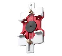 Guide circulaire 2 en 1 - Dispositif de positionnement pour rainurage à dents rondes - Rayon - des bords - Montage facile pour portes et armoires