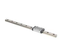 Guide coulissant de rail linéaire miniature MGN12H, guide de rail linéaire de 12 mm de largeur, rail en acier à roulement de haute précision avec butées en caoutchouc pour (250 mm)