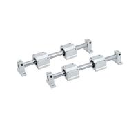 Guide coulissant linéaire miniature 2 Rails Linéaires Cylindriques D'axe Optique De 8 Mm + 4 Blocs Coulissants SCS8UU + Support D'arbre SK8(550mm)