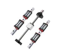 Guide coulissant linéaire miniature 4 Blocs Coulissants HGH20CA + 2 Rails De Guidage Linéaires Carrés HGR20 + Kit Vis À Billes SFU1610(250mm)