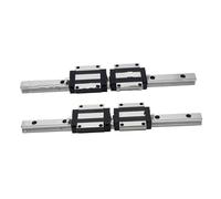Guide coulissant linéaire miniature de haute préci Guides linéaires 2 pièces 20 mm BLH20 HGR20 Rail carré 300 mm à 1500 mm 4 pièces BLH20F Bloc coulissant à bride HGW20(650mm)
