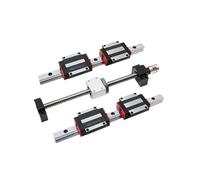 Guide coulissant linéaire miniature Glissières De Chariot HGW20CC Avec Rails Linéaires 20 Mm, Guide Carré HGR20 Et Kit Vis À Billes SFU1605(900MM)