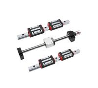 Guide coulissant linéaire miniature Rails Linéaires De 20 Mm, Guide Carré HGR20 Avec Chariots Coulissants HGH20CA Et Kit Vis À Billes SFU1605(650MM)