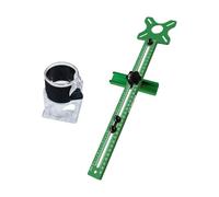 Guide d'accès double version - Parenthèse 370 g/655 g - Préférences de poids - Structure en mélange d'aluminium pour la précision du travail du bois - Parenthèse de fraisage combinée