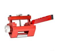 Guide d'affûtage à angle fixe pour burins et rabots - Formation précise de biseau - Poignée ergonomique - Alliage d'oxyde d'aluminium - Compact - 12,7 x 1,5 x 0,7 cm - Rouge et noir - Outil portable