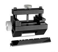 Guide d'affûtage à angle réglable pour burins et rabots, gabarit d'affûtage fixe avec rouleau large, s'adapte aux lames de 0 à 6,5 cm, alliage d'aluminium (noir)
