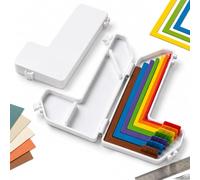 Guide d'alignement d'artisanat de Papier 7pcs Set avec boîtier, Outils codés en Couleur avec onglets de Taille 1/16-1/2 "Increments, écarteurs de Couchage de précision et de Mat 1PCS