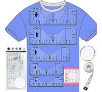 Guide d'alignement des règles de t-shirt en vinyle, outil de mesure de chemise, centre de placement, design DTF, poche de logo, accessoires pour Cricut Heat Press Sublimation Iron on HTV Vinyle de