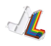 Guide d'alignement pour travaux manuels sur papier, 7 entretoises à code couleur 1/16 à 1/2", règle de disposition de précision pour la fabrication de cartes, le scrapbooking et les projets de